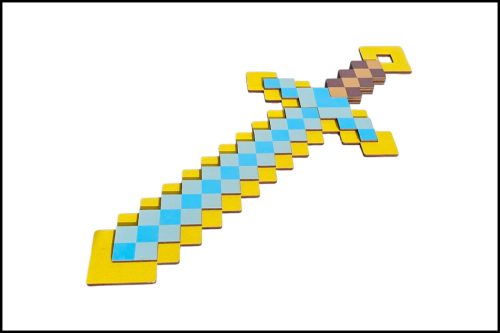 Fa Minecraft kard Citromságra - kék