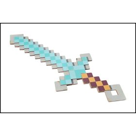 Fa Minecraft kard Szürke - Világoskék