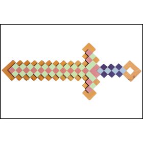 Fa Minecraft kard Narancssárga - Sárga