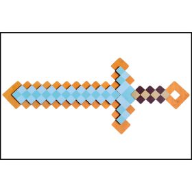Fa Minecraft kard Narancssárga - Világoskék