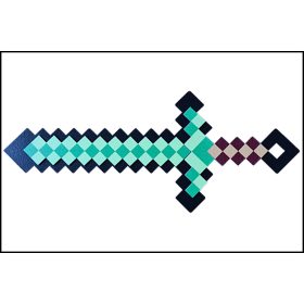 Fa Minecraft kard Fekete - Világoszöld