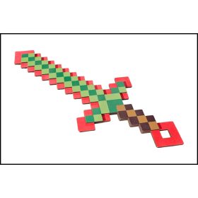 Fa Minecraft kard Piros - Zöld