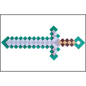 Fa Minecraft kard Zöld - Szürke