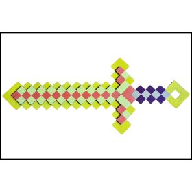 Fa Minecraft kard Citromsárga - Sárga ( Arany kard )