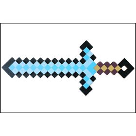 Fa Minecraft Kard Fekete - Kék