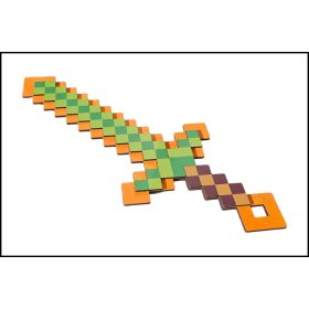 Fa Minecraft Kard narancssárga - zöld