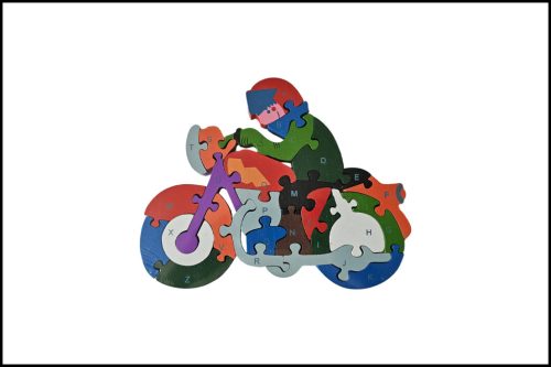 Fa Járműves kirakó - Motoros
