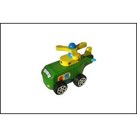 Fa Felhúzható helikopter - Zöld
