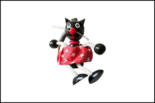 Fa Rugós figura - Cica 'B'