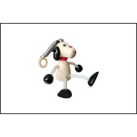 Fa Rugós figura - Kutya