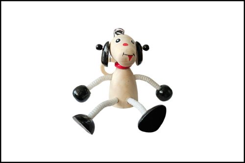 Fa Rugós figura - Kutya