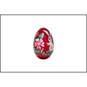 Fa Kézzel festett Húsvéti Piros Tojás 'E'